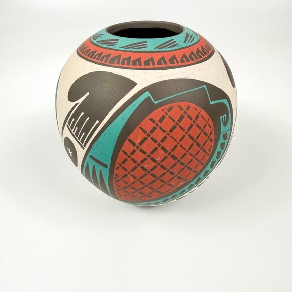 Mata Ortiz Pottery Lucero Osuna Silveira Mexico Chihuahua Vase Jar - Picture 2 of 8